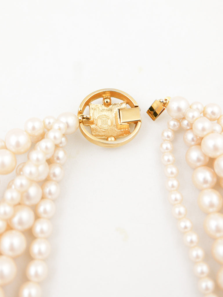 Givenchy Pearl & Crystal Vintage Necklace – 24 Wishes Vintage Jewelry